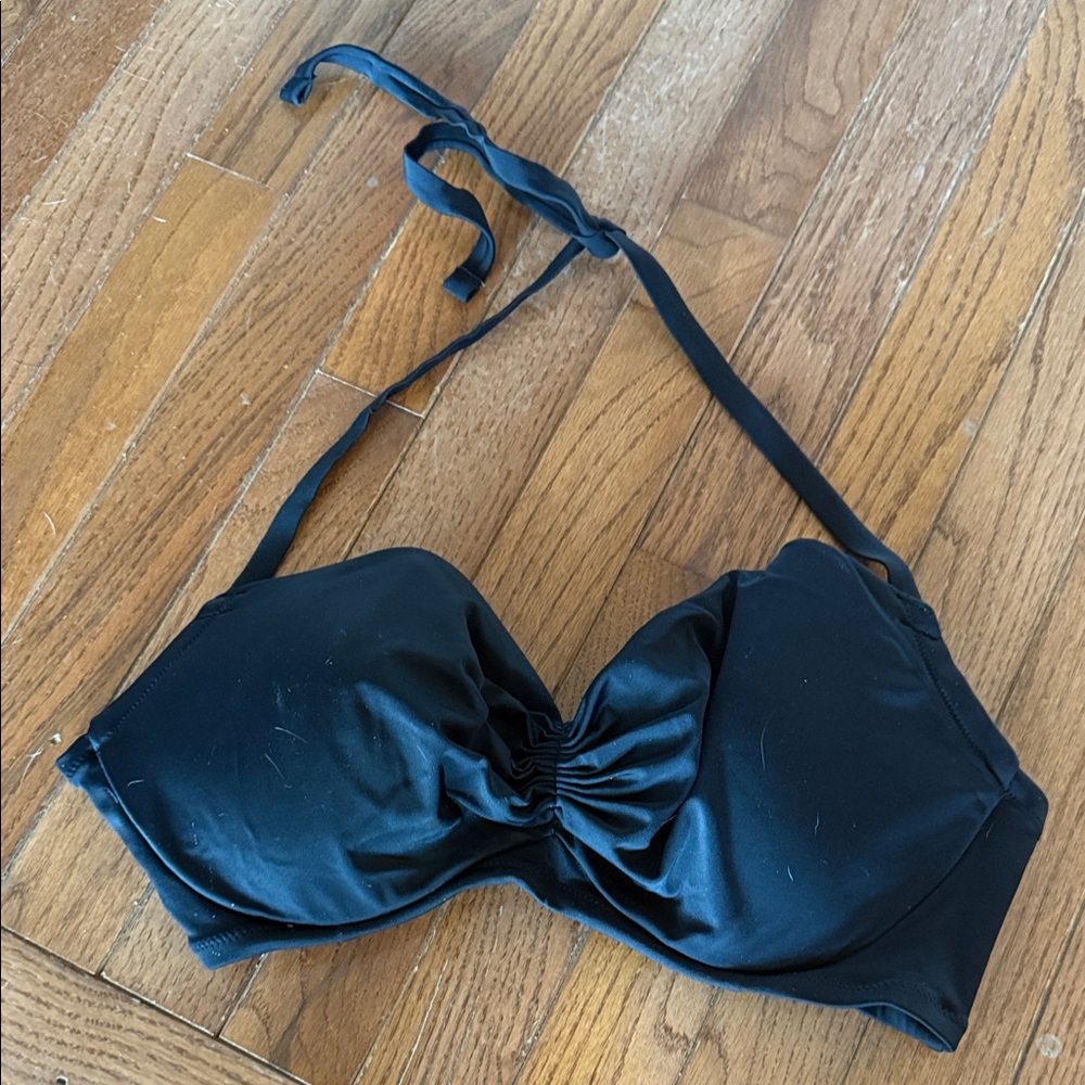 Elegant Black Women's Bandeau Bikini Top